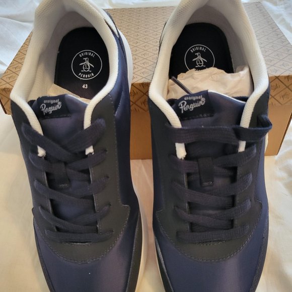 Original Penguin Shoes / Retro Sneakers / Blue / Size 10 - Picture 1 of 4
